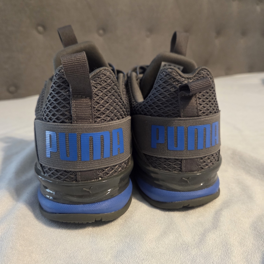 Puma Men's Gray and Blue Athletic Shoes - Picture 5 of 7